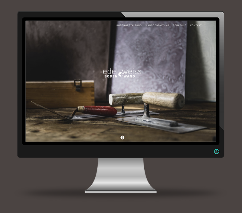 Webentwicklung- und desig des Onepagers bodenpluswand.de